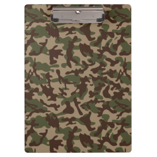 Deep Wood Camouflage Clipboard