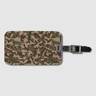 Deep Wood Camouflage Luggage Tag