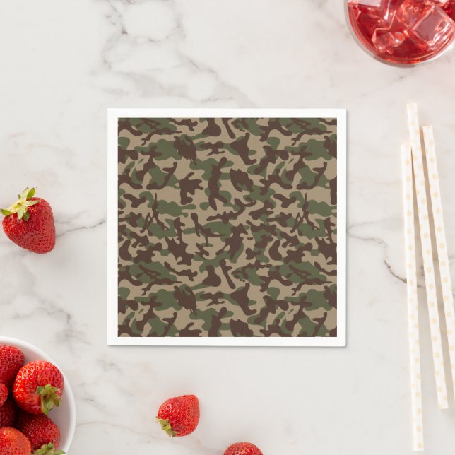 Deep Wood Camouflage  Napkin (Insitu)