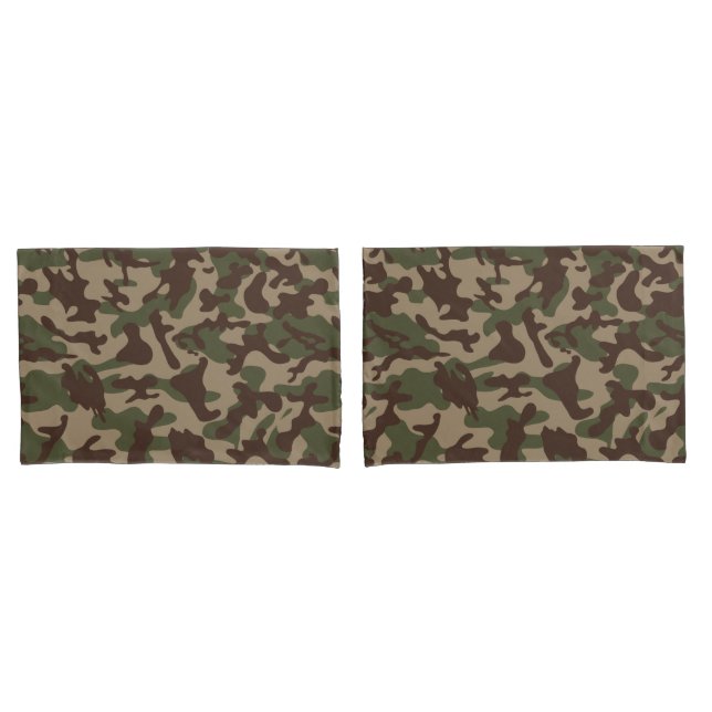Deep Wood Camouflage  Pillowcase (Front-Set)