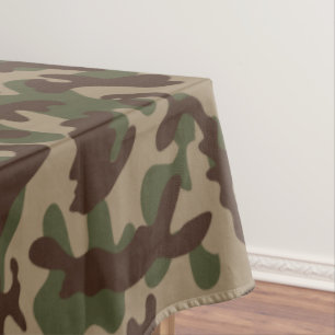 Deep Wood Camouflage Tablecloth