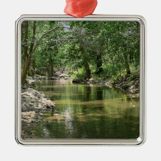 Deep Woods Creek Metal Tree Decoration (Front)