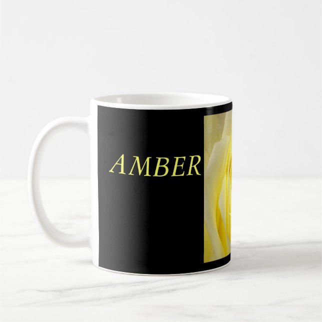 Deep Yellow Rose Coffee Mug (Left)