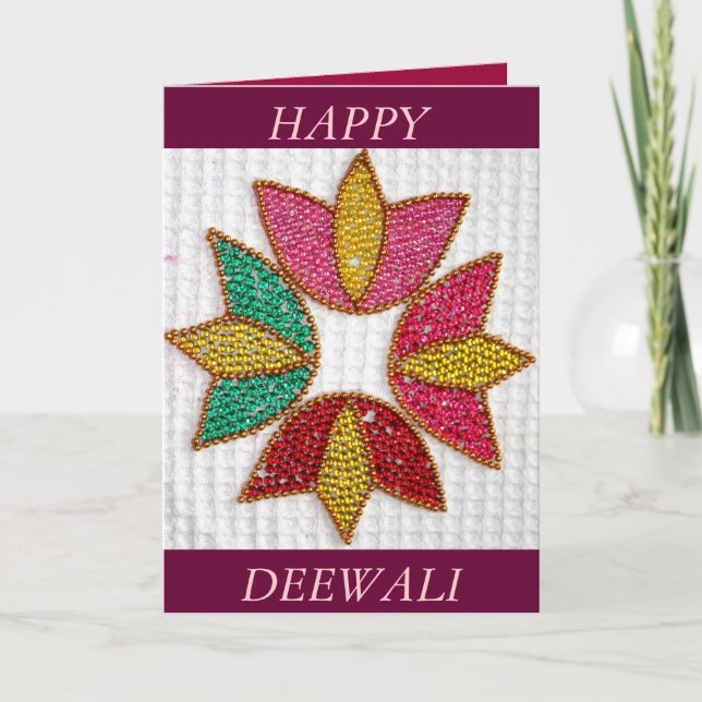 Deepavali or Deewali Greeting Card (Front)