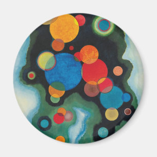 Deepened Impulse Abstract Oil on Canvas Kandinsky Magnet
