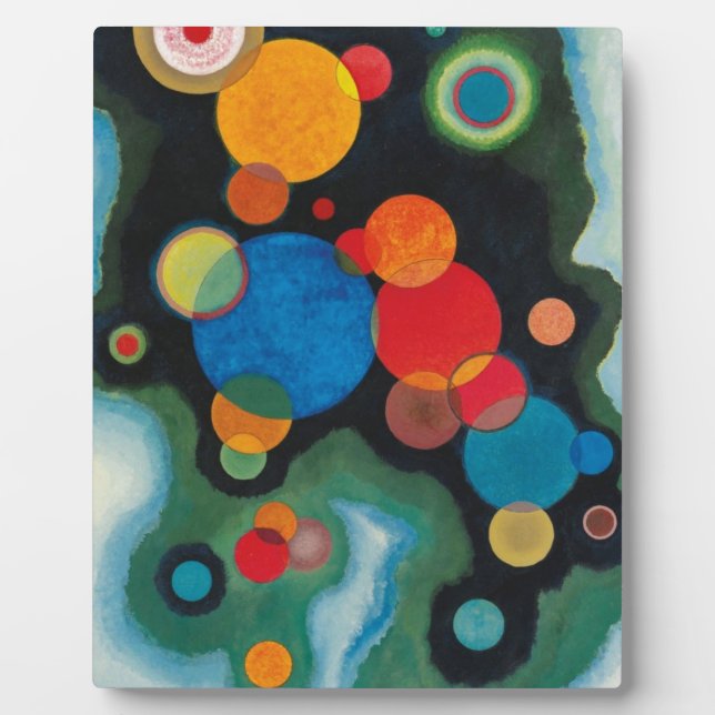 Deepened Impulse Abstract Oil on Canvas Kandinsky Plaque (Front)