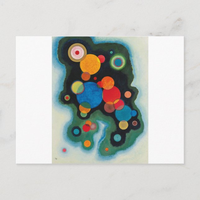 Deepened Impulse Abstract Oil on Canvas Kandinsky Postcard (Front)