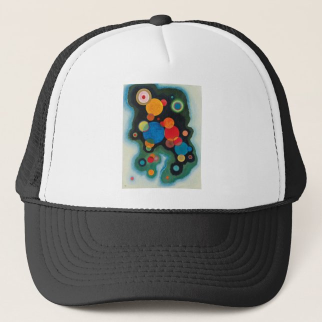 Deepened Impulse Abstract Oil on Canvas Kandinsky Trucker Hat (Front)