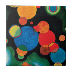 Deepened Impulse by Wassily Kandinsky Ceramic Tile