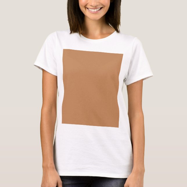 Deeper Sandy Beige Caramel Cafe Au Lait Colour T-Shirt (Front)