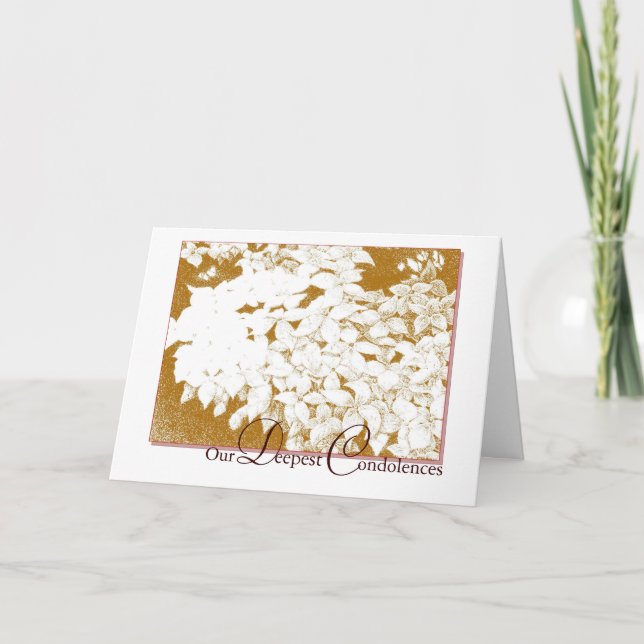 deepest condolences sympathy card (Front)