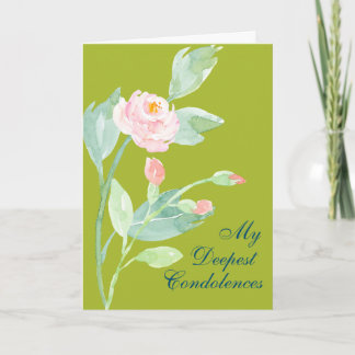 Deepest Condolences, Sympathy Card