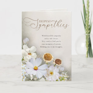 Deepest Sympathies Floral Comfort Card