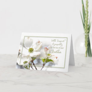 DEEPEST SYMPATHY - APPLE BLOSSOMS/ LOSS/BROTHER CARD