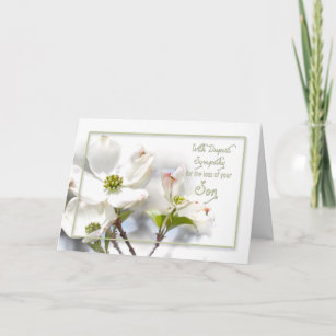DEEPEST SYMPATHY - APPLE BLOSSOMS-SON CARD