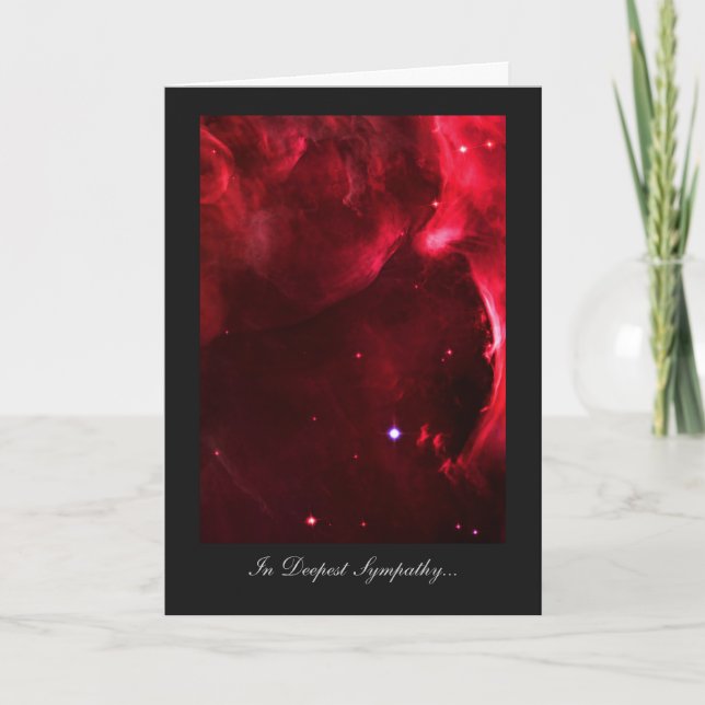 Deepest Sympathy, Bereaved, Orion Nebula Stars Card (Front)
