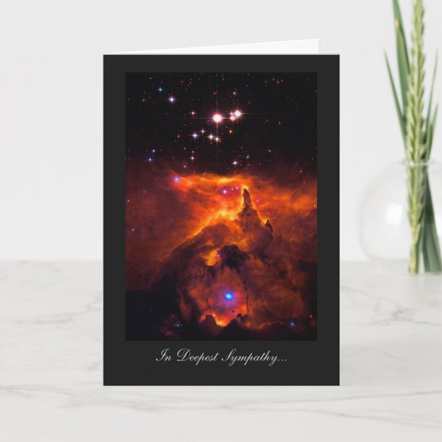 Deepest Sympathy, Bereaved, Star Cluster Universe Card (Front)