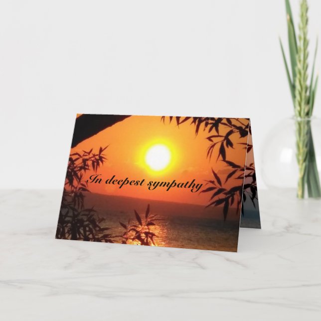 DEEPEST SYMPATHY card (Front)