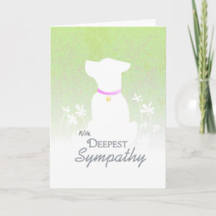 Deepest Sympathy - Dog Sympathy Card