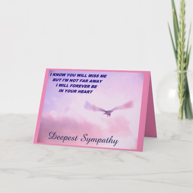 Deepest Sympathy, I'll Miss You_ Card (Front)