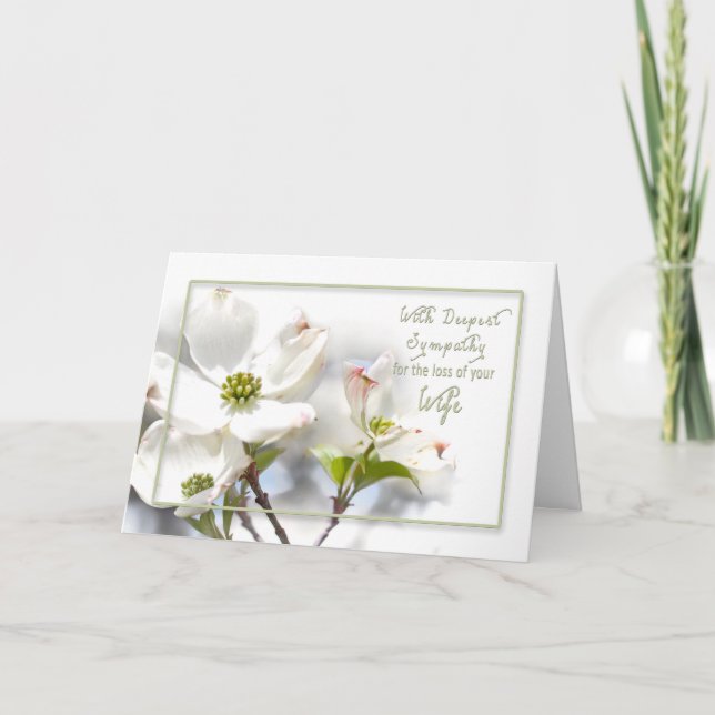 DEEPEST SYMPATHY - LOSS OF -WIFE CARD (Front)