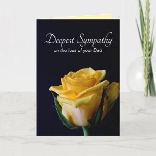 Deepest Sympathy   Loss of your Dad Father Card