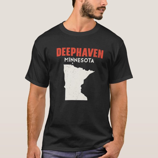 Deephaven Minnesota USA State America Travel Minne T-Shirt (Front)