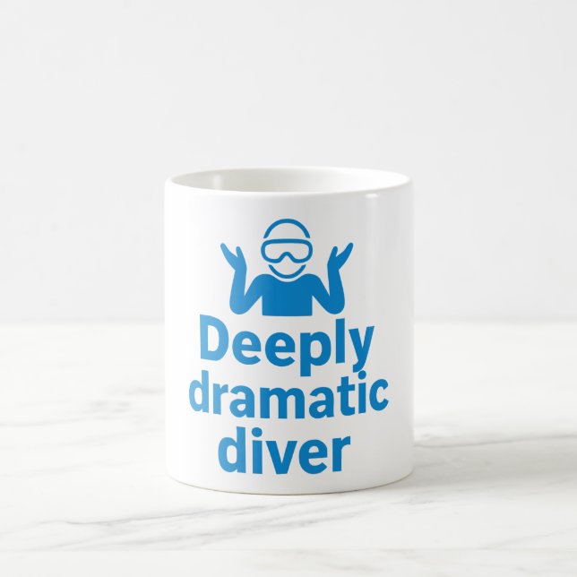 Deeply Dramatic Diver Coffee Mug (Center)