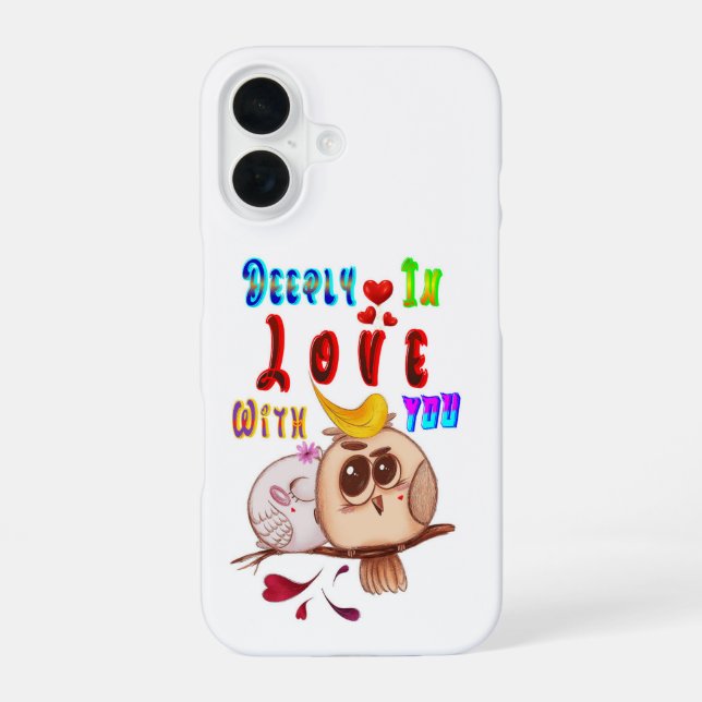 Deeply In Love With You iPhone 16 Case (Back)
