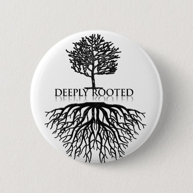 Deeply Rooted 2017 6 Cm Round Badge (Front)