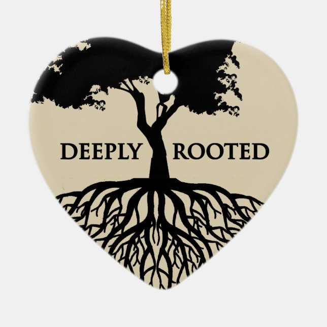 Deeply Rooted Ceramic Tree Decoration (Front)