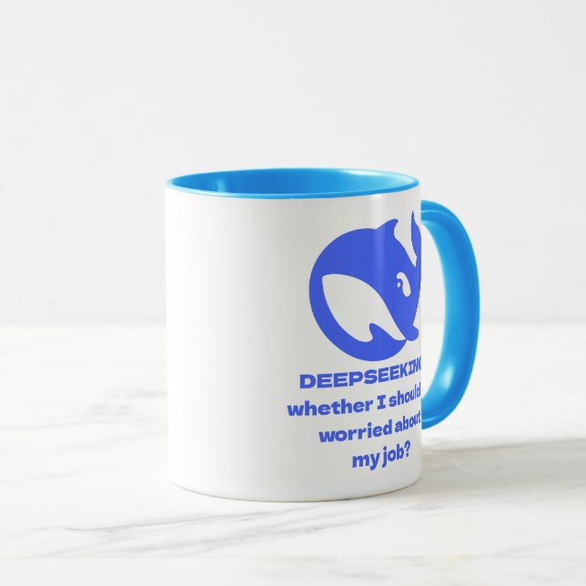 DEEPSEEK Customisable Personalised Editable Text Mug (Front Right)