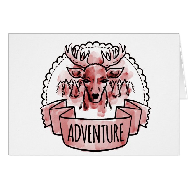 Deer Adventure Badge (Front Horizontal)