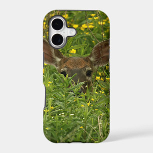 Deer Among Wildflowers iPhone Case