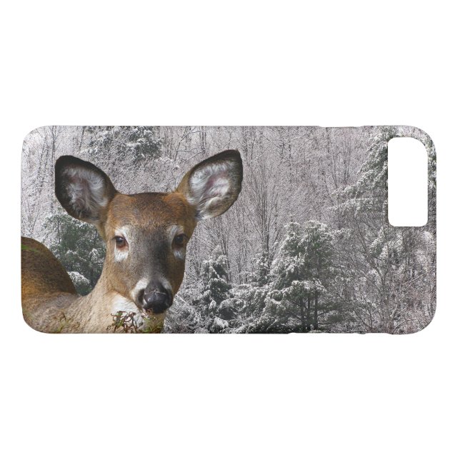 Deer and Frosty Hills iPhone 8/7 Plus Case (Back (Horizontal))