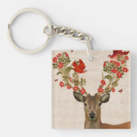 Deer and Love Birds