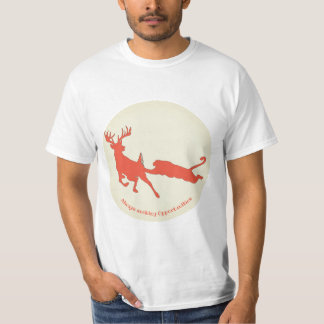 Deer and mountain lion silhouette T-Shirt