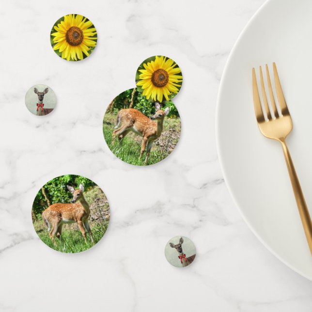 Deer and Sunflower Confetti (Group)
