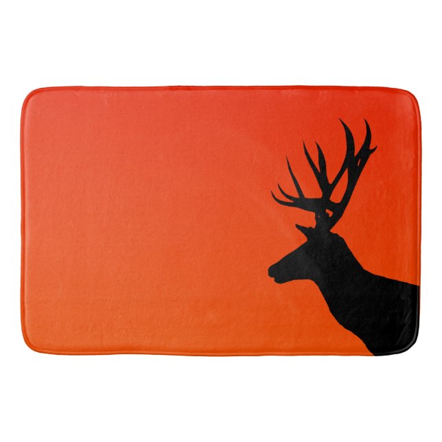 Deer and Sunset Bath Mat (Front)