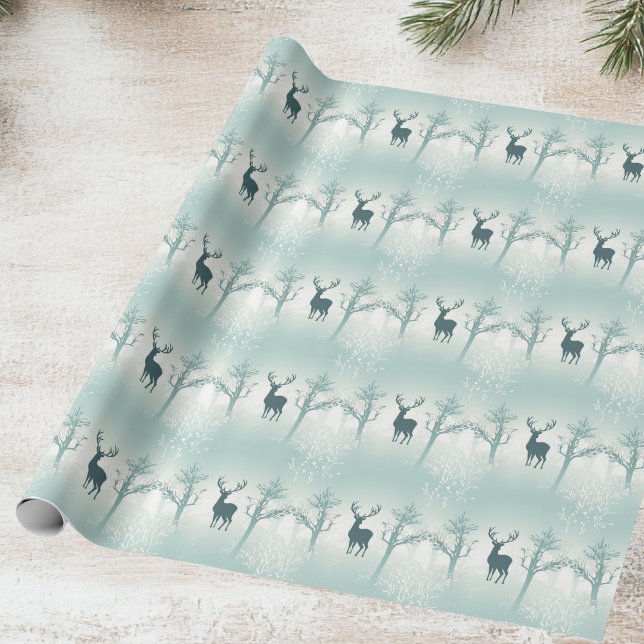 Deer and Tree Pattern Wrapping Paper (Creator Uploaded)
