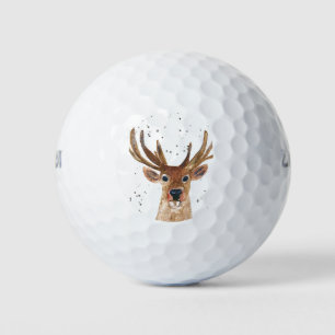 Deer Animal Antlers Hunter Hunting Buck Forest Golf Balls