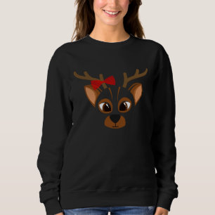 Deer Animal Bow Tie Child Halloween Costume Gift Sweatshirt