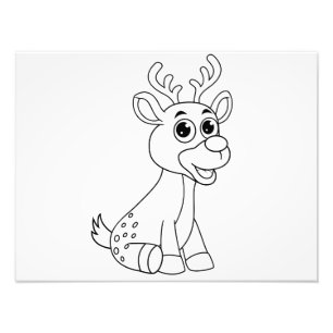 Deer Animal Fawn Baby Young Animal Cute Postcard Photo Print