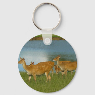 Deer Animal Nature Peace Love Destiny Fun Art Key Ring