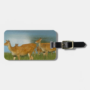 Deer Animal Nature Peace Love Destiny Fun Art Luggage Tag