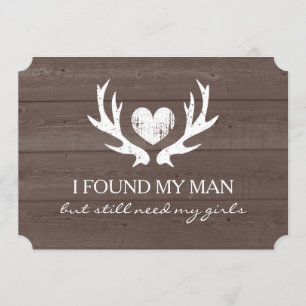 Deer antler Will you be my bridesmaid request card