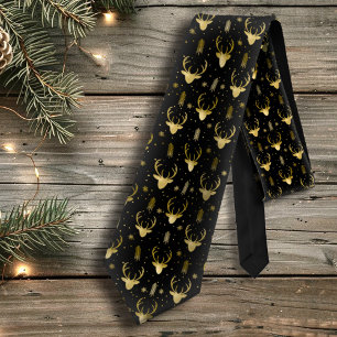 Deer Antlers Arrows Christmas Pattern V2 Tl ID861 Tie