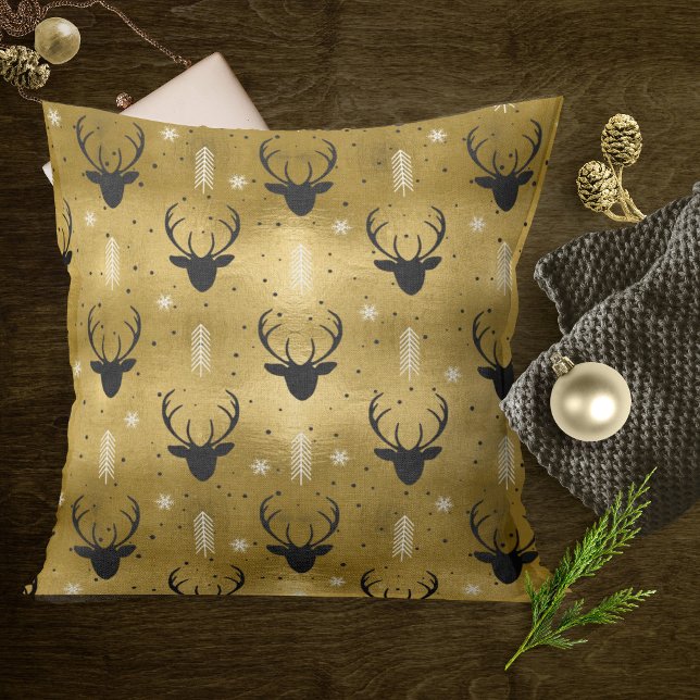 Deer Antlers Arrows Pattern V1 Gold ID861 Cushion (Creator Uploaded)