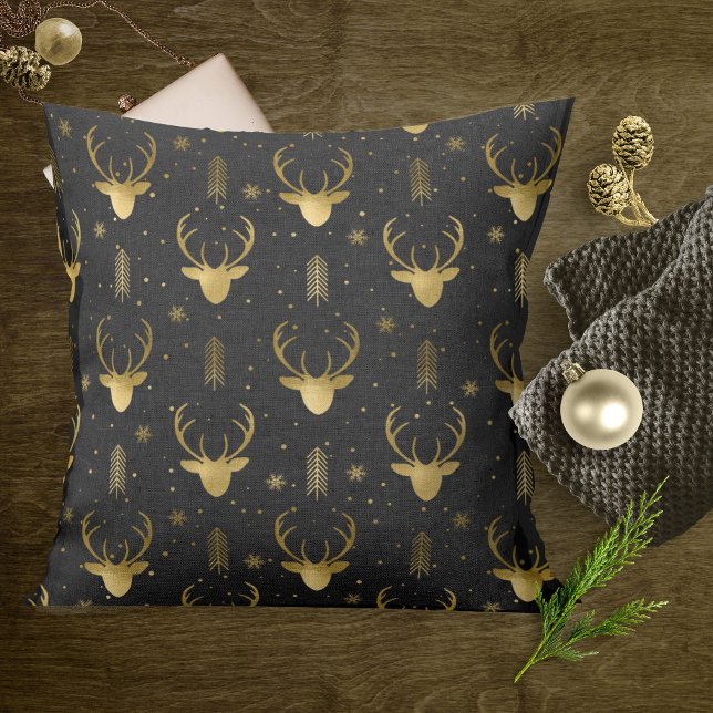 Deer Antlers Arrows Pattern V2 Gold ID861 Cushion (Creator Uploaded)