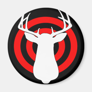 Deer Antlers Bullseye Magnet